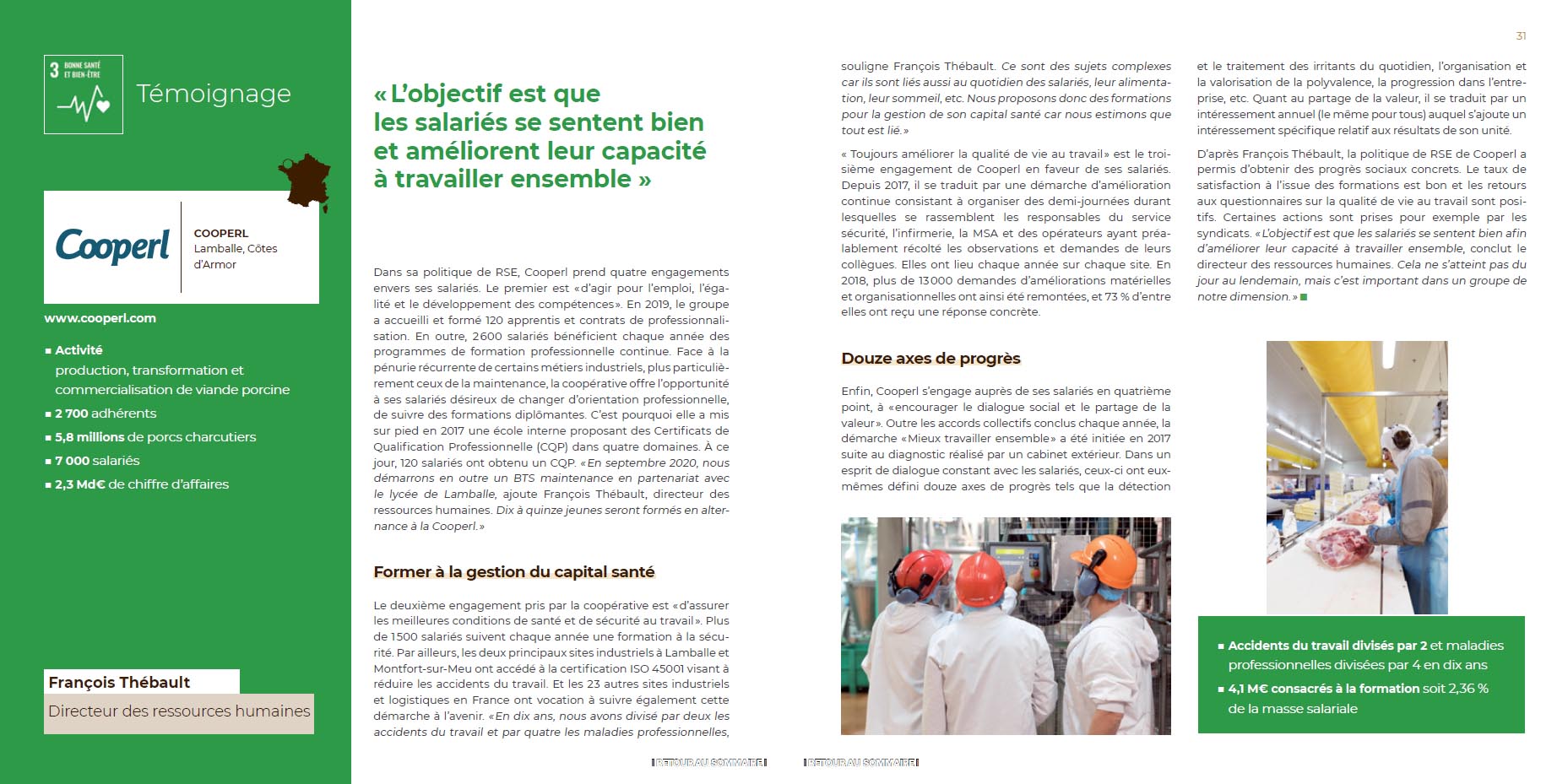 Témoignage François Thébault de la Cooperl, engagée dans les Objectifs de Développement Durable des Nations Unies