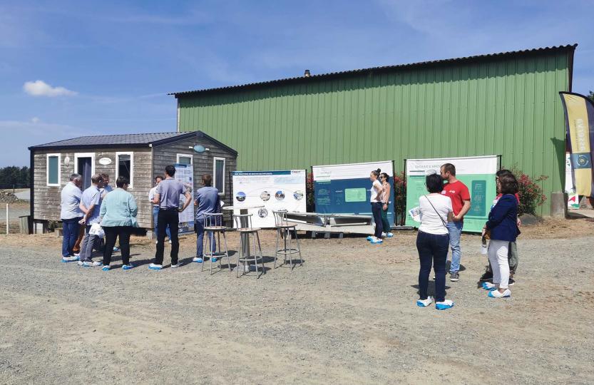 Porte ouverte innovaction juin 2022 EARL La Roche Carillan éleveur adhérent Cooperl
