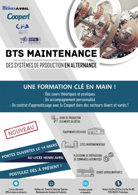 Affiche BTS Maintenance Cooperl