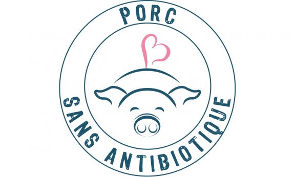Logo porc élevé sans antibiotique Cooperl