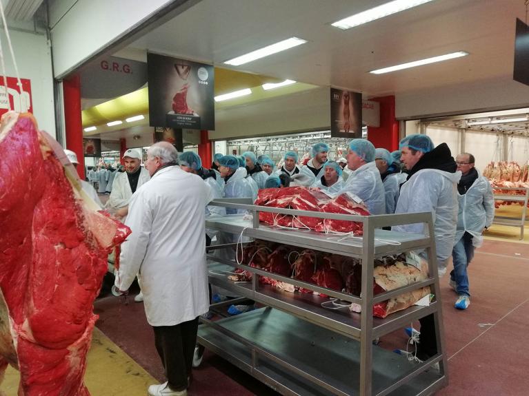 Éleveurs adhérents Cooperl à Rungis