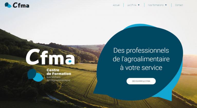 Nouveau site web Centre Formation aux Métiers de l'Agroalimentaire