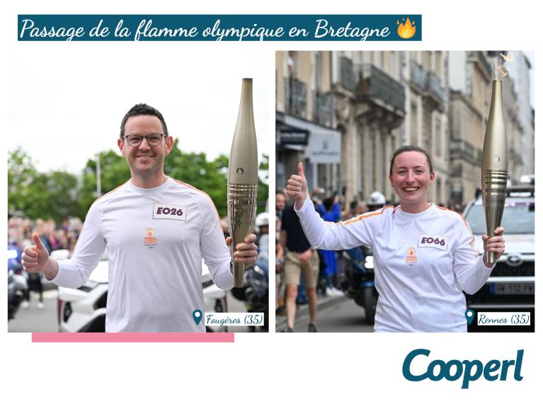 relayeurs cooperl flamme olympique en bretagne