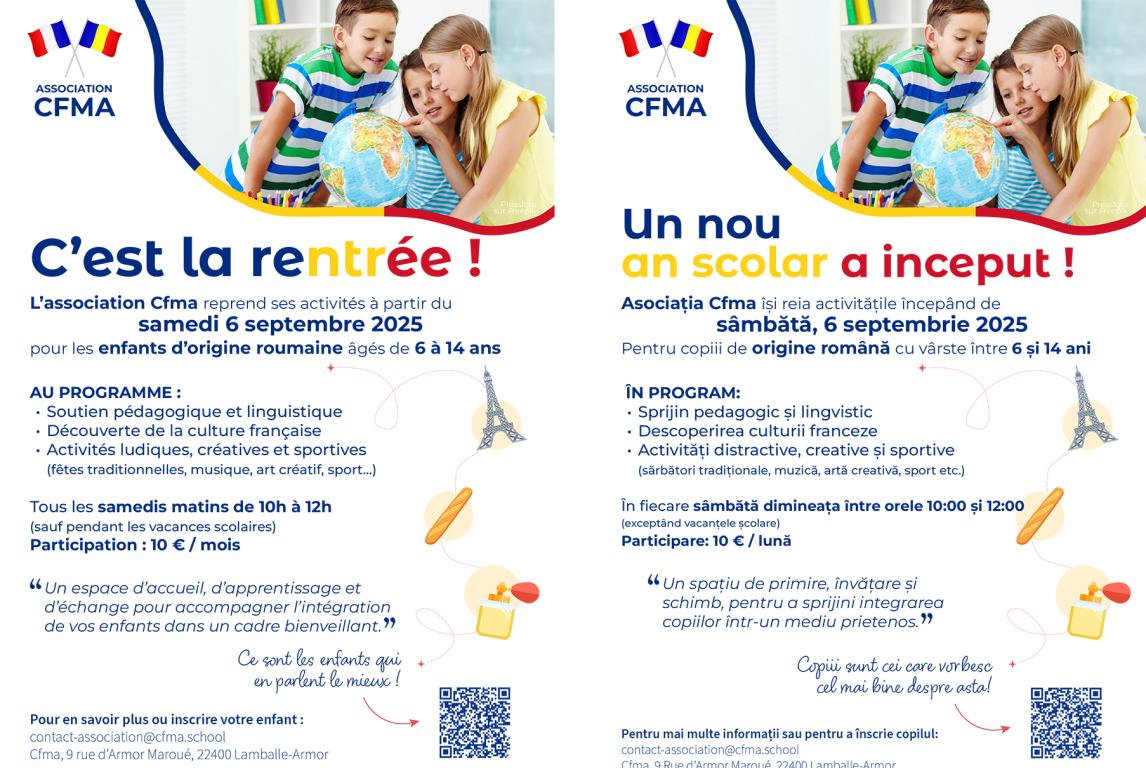 Rentrée association Cfma francais roumain